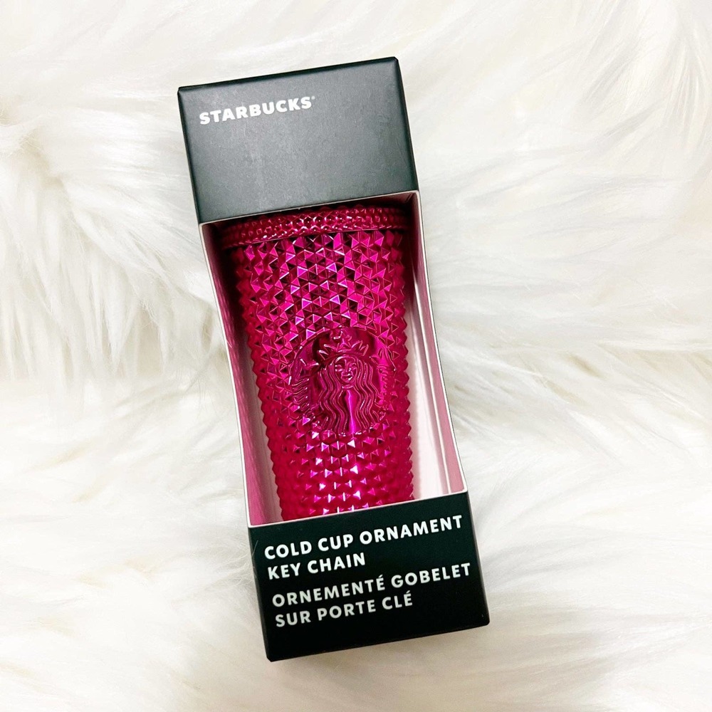 Starbucks holiday 2022 cold cup ornament keychain